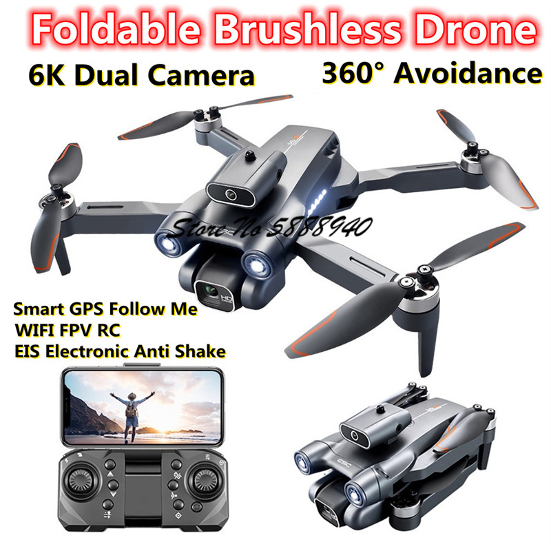 Drone S1S Rc Quadcopter - 6K Optik Akışlı Fırçasız Katlanabilir Uzaktan