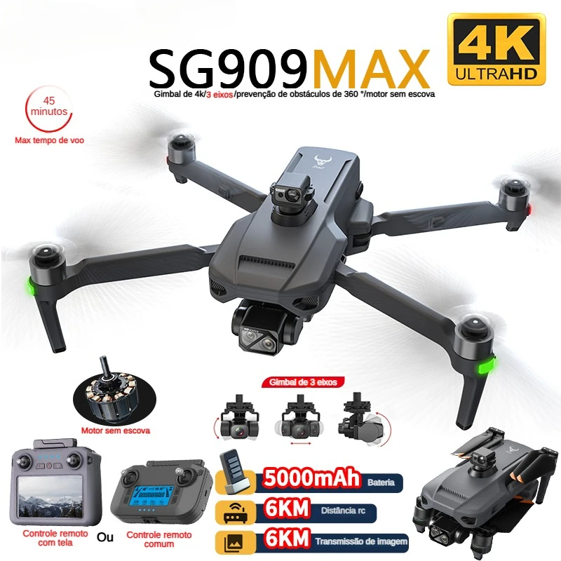 Drone Ae Rc - ZLL SG909 SG909MAX 4K Kameralı Profesyonel