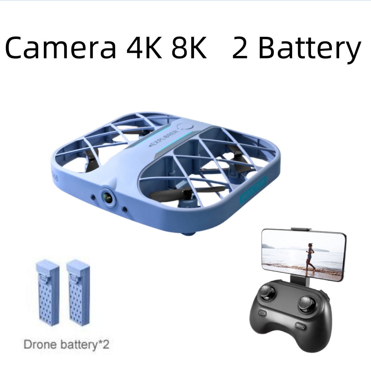 JJRC H107 FPV RC Drone, 2 Bata - Drone Ae Rc incelemesi ve fiyatı