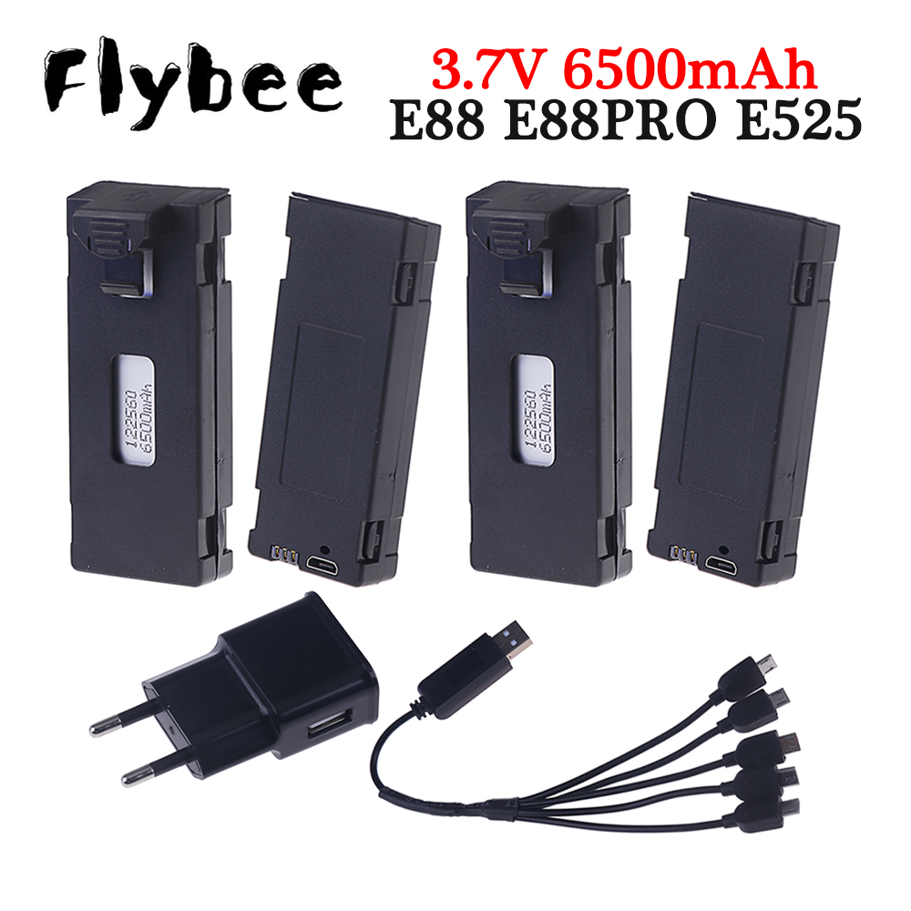 Şarj edilebilir 3.7V 6500mAh p - Drone E88 Rc Quadcopter incelemesi ve fiyatı